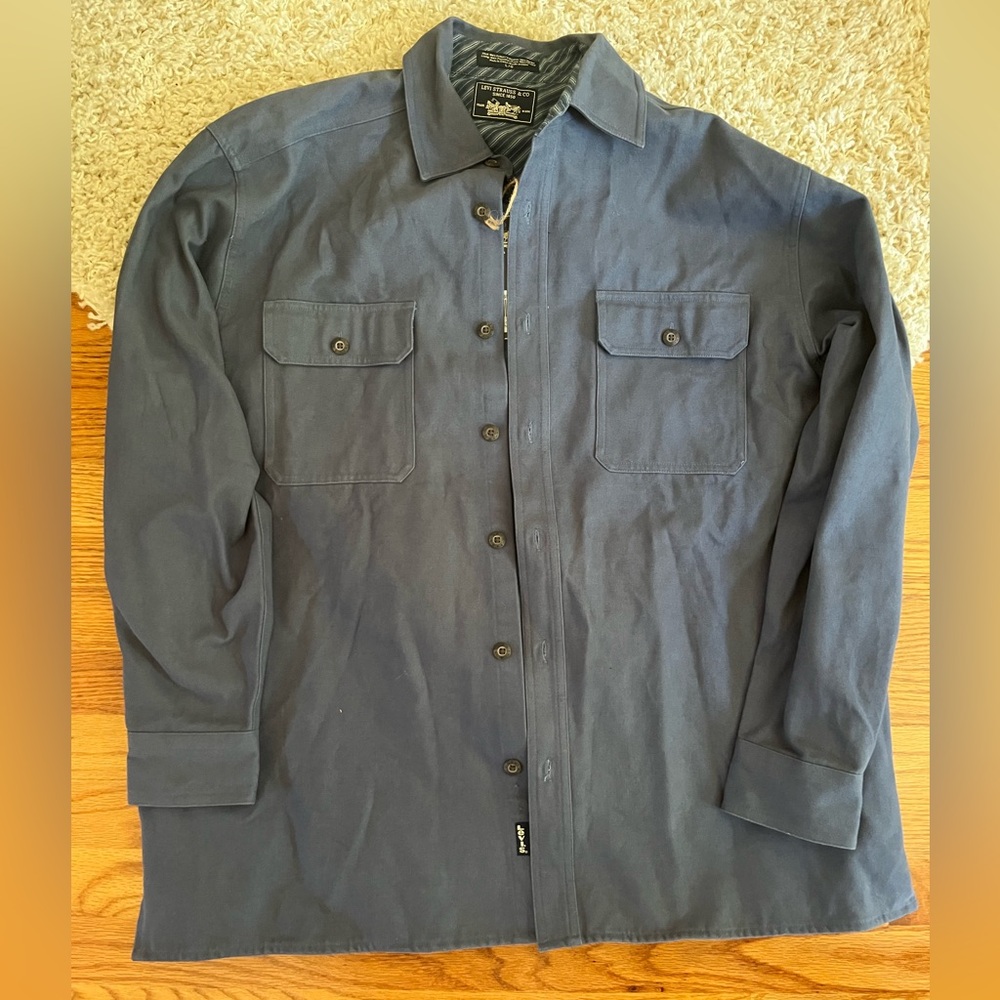 NWT Levi’s men’s smoky blue lined jacket oversized size Large